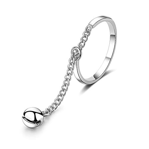 Esberry Bague creuse plaquée or 14 carats - Version japonaise et coréenne - Tendance - Simple et polyvalente - Avec gland - Pour filles Cover