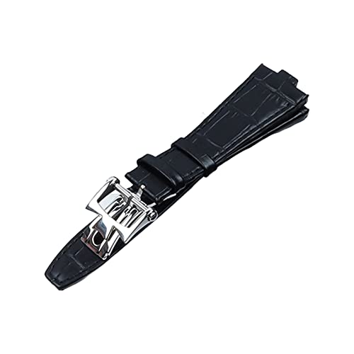 Bracelet montre cuir véritable noir, l'accessoire idéal pour vos rendez-vous