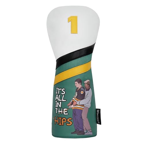 WONXISEN - WONXISEN Golf Club Headcover for Drivers Funny Style Premium Leather Golf Headcovers Set with Embroidery Tags (1)