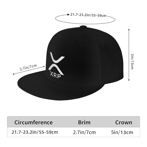 Xrp Ripple Unisex Baseball Cap Adjustable Flat Brim Hat Trucker Hat - Image 7