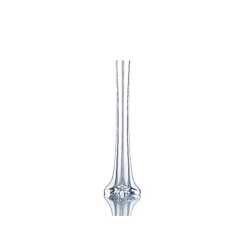 WGV Eiffel Tower Vase, Open 1", Height 16", (Multiple Sizes Choices) Clear Glass Floral Container with Sturdy Base, Flower Centerpiece for Wedding Event Home Decor, Arts Crafts, 1 Piece