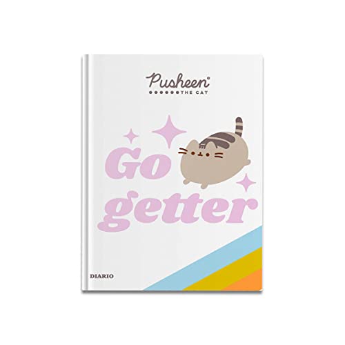 Pusheen The Cat Agenda scolaire non daté, 10 mois, septembre - juin, agenda scolaire avec planificateur, 352 pages, couverture souple rembourrée, dimensions 11 x 15 cm, couverture blanche Cover