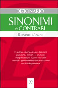 Paperback DIZIONARIO SINONIMI E CONTRARI [Italian] Book