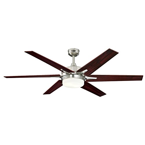 Westinghouse Lighting Cayuga 60-inch Ceiling Fan with LED Light Kit in Brushed Nickel #1