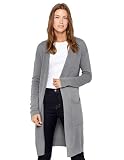 State Cashmere Mid-Length Open Cardigan - Long Sleeve Sweater for Women Made with 100% Pure Cashmere