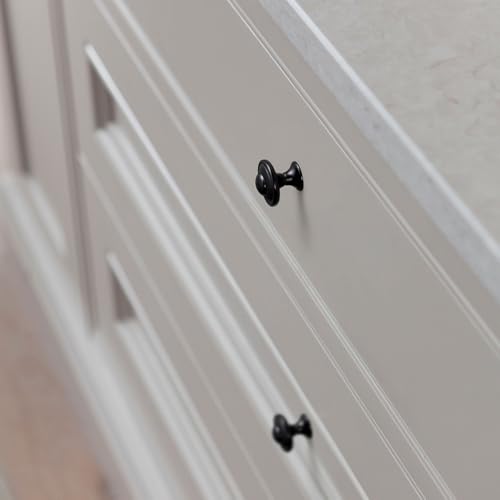 Yanxia Set of 12 Matte Black Cabinet Knobs with Layered Concentric Ring Design – Modern Decorative Handles for Classic and Contemporary Style Kitchen Drawer by Yanxia - Image 5