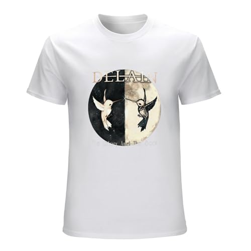 Photo de Delain Unisex T-Shirt Printed Tee White Mens Top Shirt L