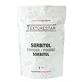 Texturestar Sorbitol Powder - 1kg (2.2lb) | Glucitol, All Natural Sweetener, Sugar Alternative, Low Glycemic Index, 60% Sweetness of Sugar