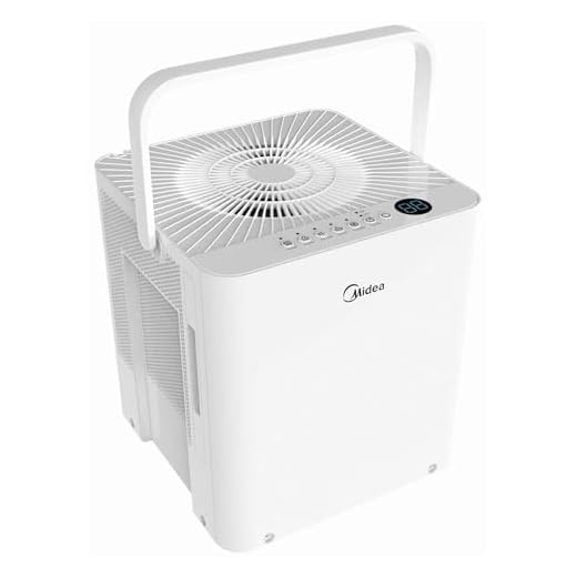 Midea Cube 50 Pint Dehumidifier for Basement and Rooms at Home for up to 4,500 Sq. Ft., Built-in Pump, Drain Hose Included, Smart Control, Works with Alexa (White), ENERGY STAR Most Efficient 2023