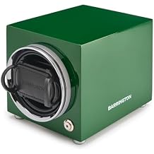 BARRINGTON Automatic Watch Winder Box | Single Watch Winder Box | Silent Japanese Motor | Adjustable TPD 650-1950 | Cushion for Wrists from 16.5cm/6.5 to 21.5cm/8.5