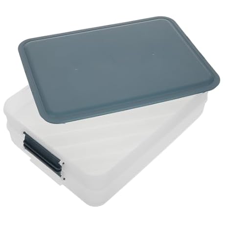 NAMOARLY Stackable Blue Pp Food Storage Container with Deepened Grooves and Stress Crack Resistance, Multi-layer Airtight Dumpling Box for Household Kitchen Organization