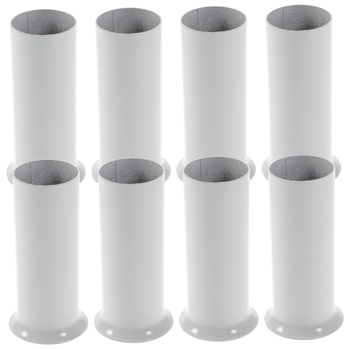 Cubiertas Metálicas blancas de base ancha para lámparas, set de 6 fundas de fácil montaje