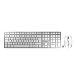 Produktbild CHERRY DW 9100 SLIM, kabelloses Tastatur- und Maus-Set, Spanisches Layout, QWERTY Tastatur, wiederaufladbare Akkus, SX Scherenmechanik, flüsterleiser Tastenanschlag, weiß-silber