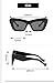MTZJH Triangular Cat Eye Retro Hip Hop Sunglasses, Outdoor Holiday Fashion Glasses for Men and For Women