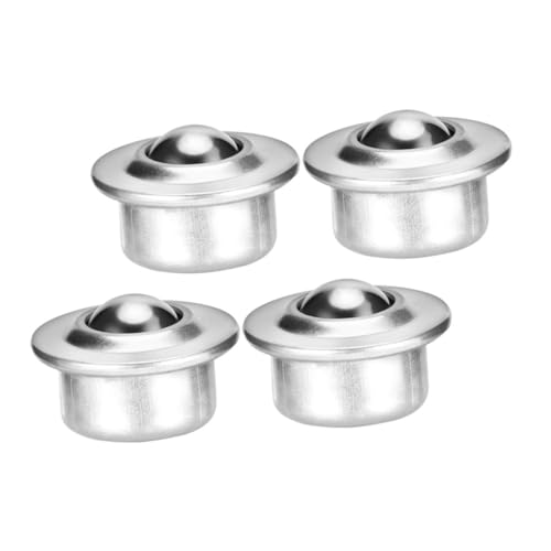 Cabilock 4pcs Carbon Steel Roller Bearing Caster Ball Transfer Wheels for Furniture and Industrial Use Smooth Swivel Movement Heavy Load Capacity