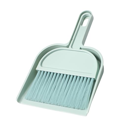 ELAYARD Mini Kehrschaufel und Besen Set Kompakter Tischbesen mit Weichen Borsten Robustes PP Material Tragbares Reinigungswerkzeug für Schreibtisch Bett und Vielseitige Desktop Reinigung