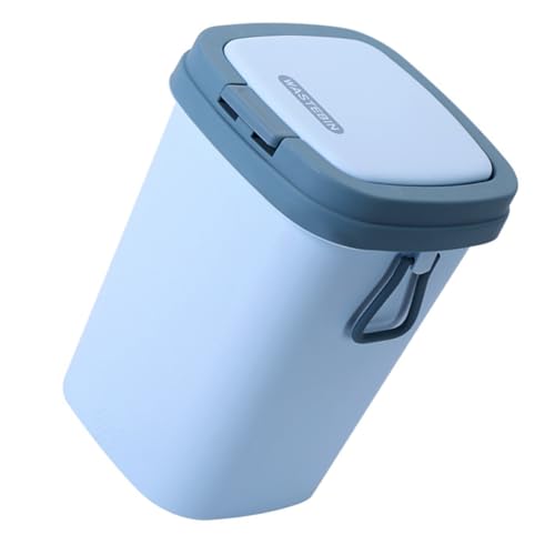 Poubelle de salle de bain portable 8l à pression pour chambre et bureau