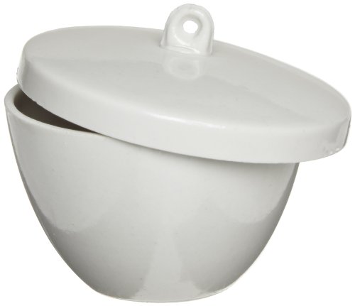 American Educational 7-315-3-A Low Form Porcelain Crucible with Lid, 50mL Capacity (Box of 10) American Educational 7-315-3-A Low Form Porcelain Crucible with Lid, 50mL Capacity (Box of 10)