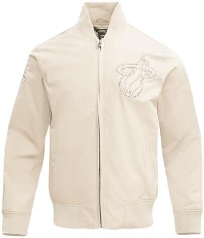 Pro Standard MENS NBA MIAMI HEAT NEUTRAL JACKET EGGSHELL L