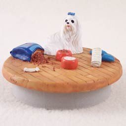 Conversation Concepts Miniature Maltese Candle Topper Tiny One 