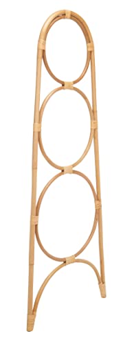 SAFAVIEH Home Collection Kino Natural Solid Wood 3-Tier Leaning Towel Hanger (Fully Assembled)