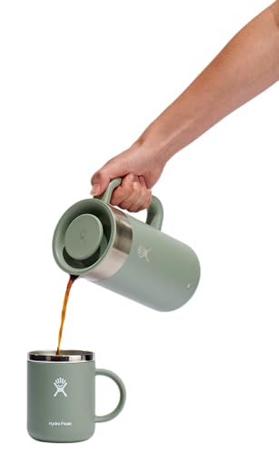 Hydro Flask French Press- Insulated Stainless Steel Coffee Maker, Camping and Outdoors Agave Green - image 6