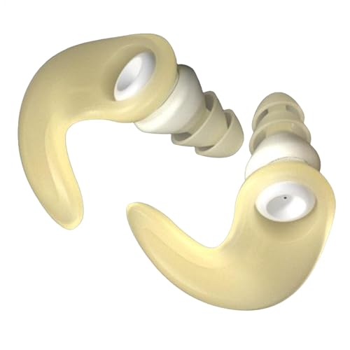 Noise Reduction Ear Plugs, Silicone Waterproof Noise Isolating Earplugs, 2.58x1.57x2.67cm Hearing Protection Earbuds, Student St