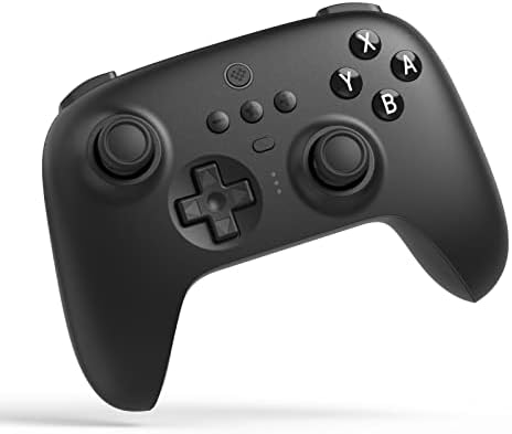 8Bitdo Ultimate Bluetooth i Kontroler 2.4g Ze Stacją ładującą Godziny Gry 22, Bezprzewodowy Kontroler Przełączników Kontroler Gier Kabel USB Gamepad do Przełącznika i Systemu Windows (Czarny)