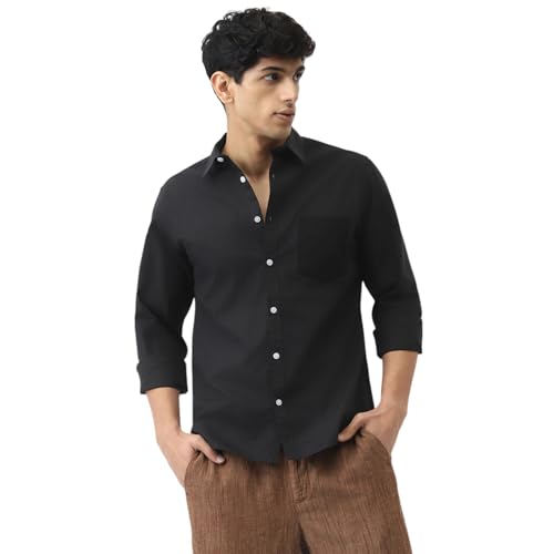 Image of Urbano Fashion Men's Cotton Full Sleeve Regular Fit Casual Solid Shirt