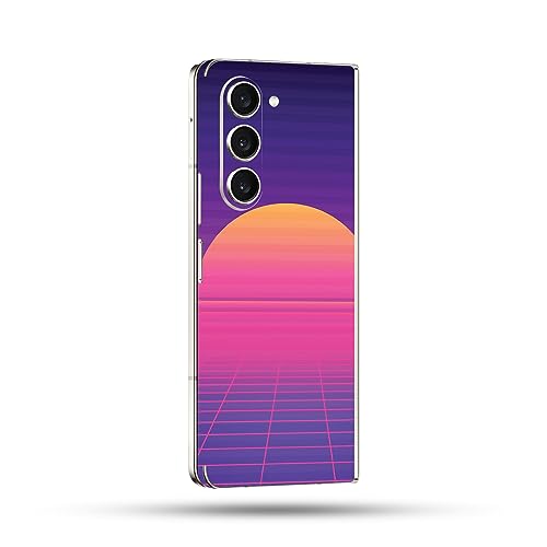 Image of MightySkins Skin Compatible with Samsung Galaxy Z Fold 5 Full Wrap - Synthwave Sunset | Protective, Durable, and Unique Vinyl Decal wrap Cover | Easy to Apply & Change Styles | Made in The USA