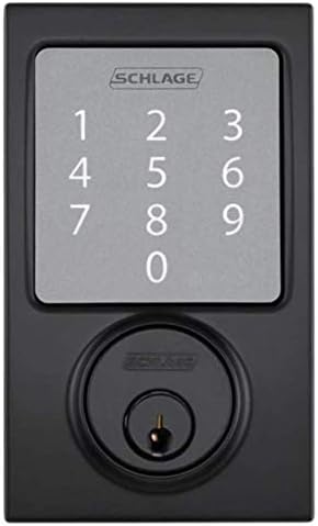 SCHLAGE Sense Smart Deadbolt With Century Trim (Matte Black)
