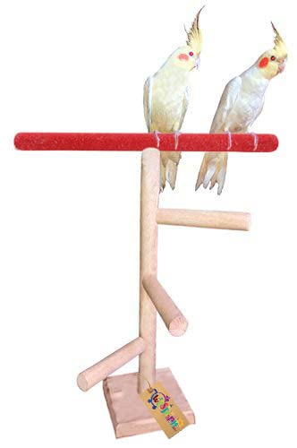 Western Era 16Inches / 41cm Natural Wood Training Cum Exercise 3 Stairs Playful Perch Bird Sand Stand/Bird Toy (1Pcs ) (B0B1TVKK82) Amazon Price History, Amazon Price Tracker