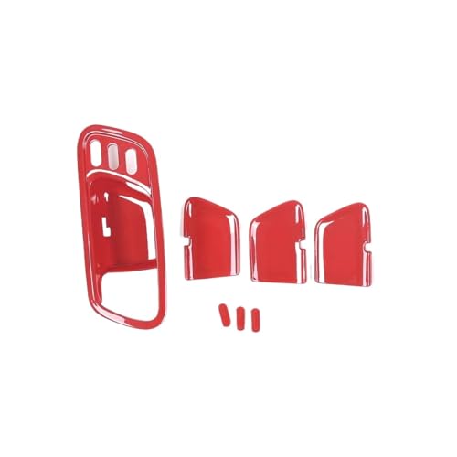 Cubierta de cuenco de puerta interior para Pilot 2016-2021: accesorio rojo de personalización 2