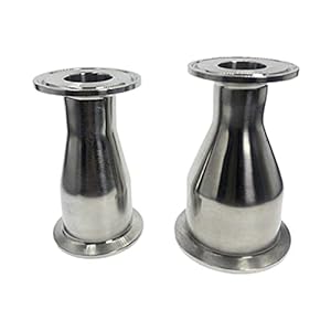 yaoqijie – Tubo de 3/4 pulgadas – 4 pulgadas OD de 19 mm a 102 mm sanitario tri abrazadera reductor de virola soldadura SS316 conector de tubo reductor duradero (color: SS 316, especificación de rosca