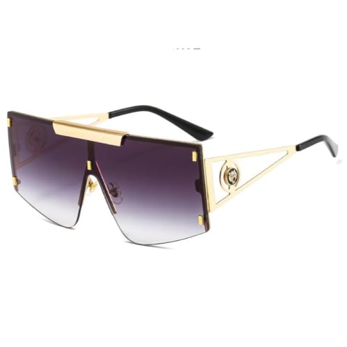 Lunettes de soleil bouclier anti-UV400 monture alliage légère