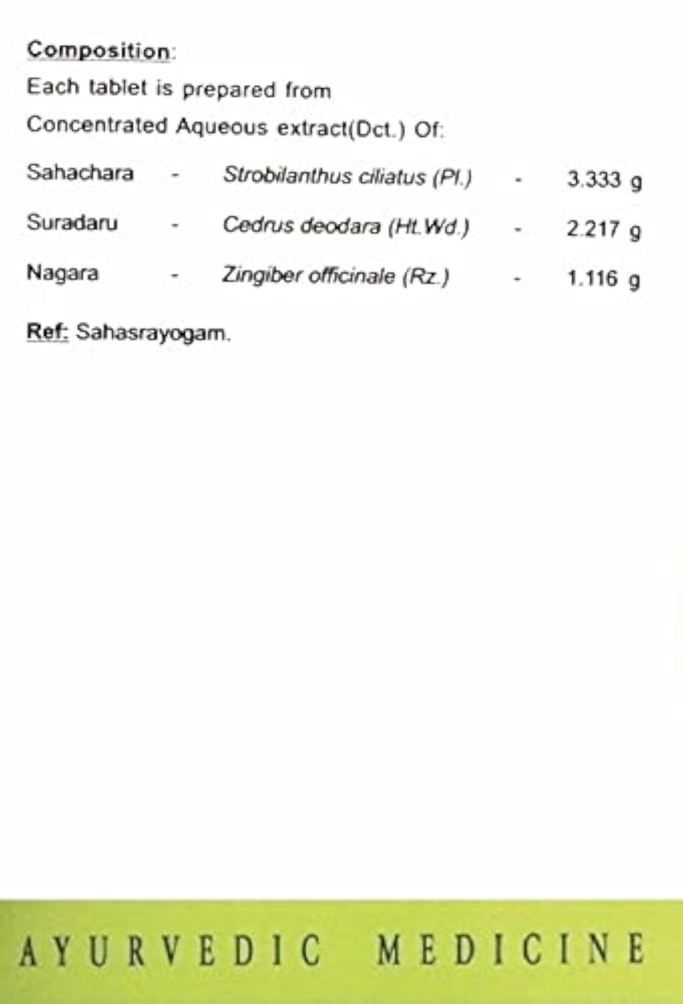AVN Sahacharadi Kashayam Tablets 480 Tablets, Herbal Wellness