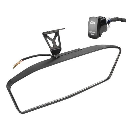 Rétroviseur central UTV aluminium avec lumière pour Maverick Trail Sport Max Commander 715004924
