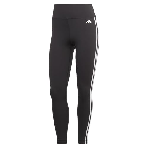 adidas Mujer Train Essentials 3-Stripes High-Waisted 7/8 Leggings, Black, M