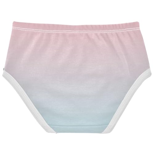 Joisal Blush Pink Blue Gradient Panties for Girl Toddler Girls Underwear Cotton Personalized Kids Undies Briefs 2t2