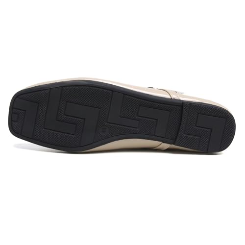 Image of LUXINYU Women's Slip on Flats,Classy Round Toe Solid Classic Mary Jane Ballet Dance Shoes Soft Comfortable PU Flat Shoes