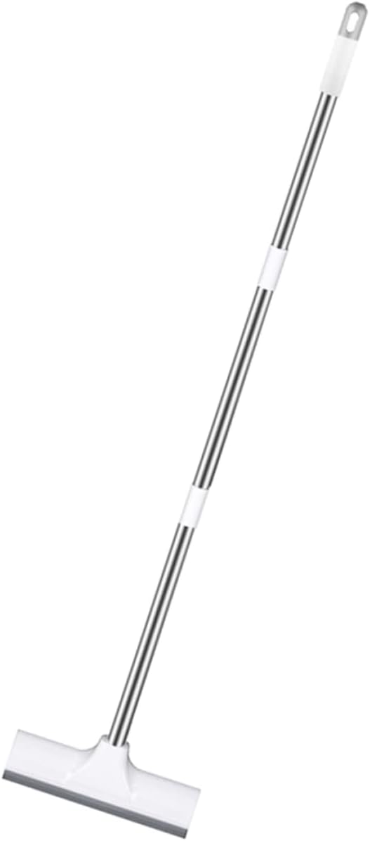 Dual-use Floor Shower Scrub Brush Long Handle Bathroom Cleaner for Tiles Grout Carpet
