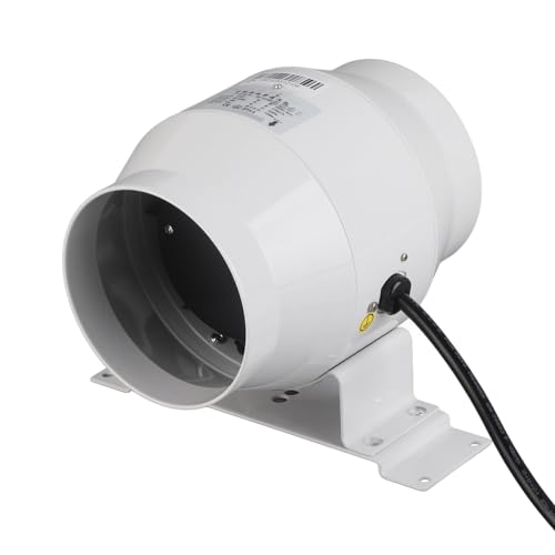 mingzhe 4 160cfm en Línea Ventilador de Conductos Ventilador Gable AC220V con Controlador de Velocidad Ajustable para Azul Casero