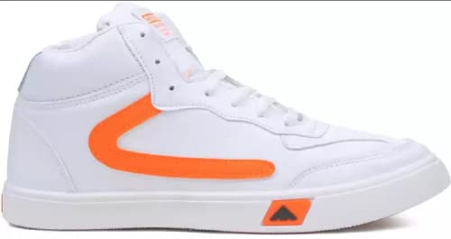 Image of ASIAN Skypee-33 White Shoes Casuals for Men (White, Orange)