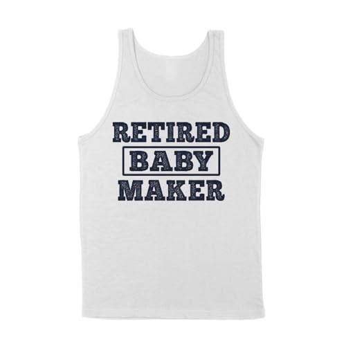 TeesAndTankYou Retired Baby Maker Tank Top Unisex Small White