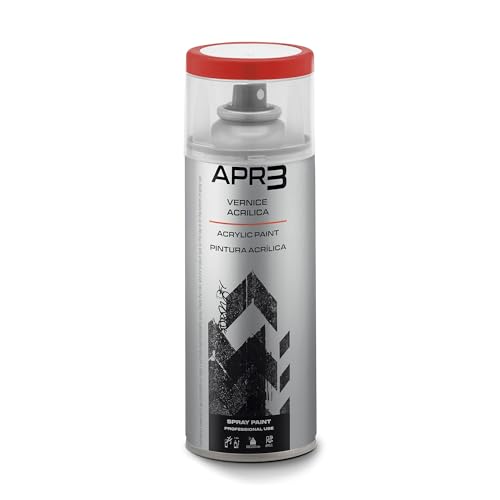 APR3 - S4003020 Vernis peinture Acrylique Multi-Usage, Couleur Rouge Trafic RAL 3020, Aérosol En Fer-Blanc Recyclable de 400 ml