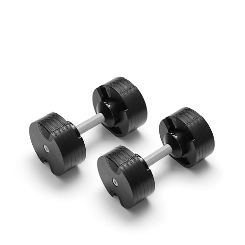 Image of NUOBELL Adjustable Dumbbell Set, 5-50 LB or 5-80 LB, Easy Twist 2024-25 Model, All-In-One Weights Set (Pair) for Home, Original Manufacturer