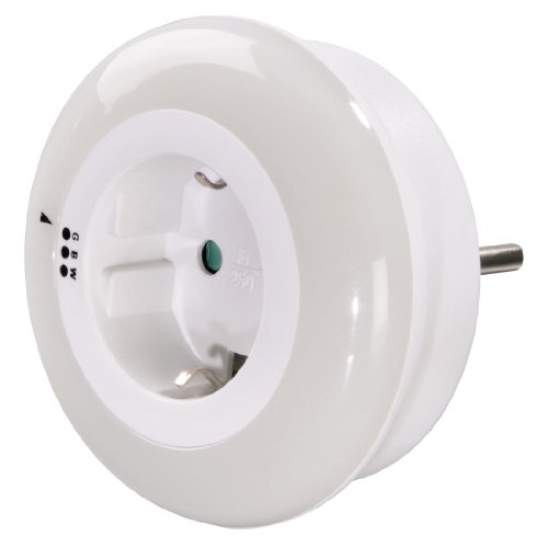 Xavax Circle Colour Enchufe luz Nocturna, 0.6 W, Blau/Grün/Weiß, Paquete individual