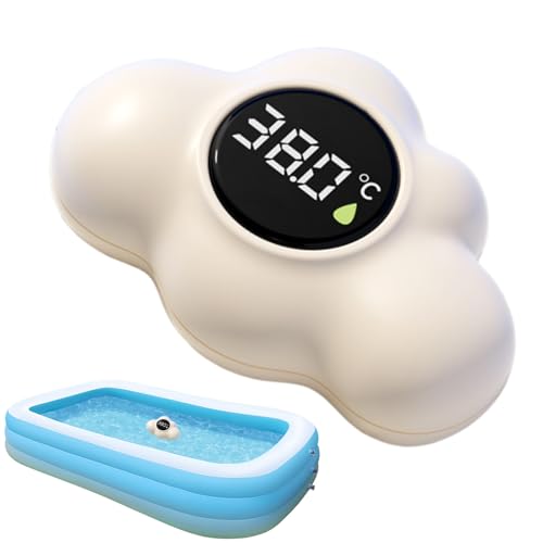 Thermomètre Numérique Étanche Pour Bain Bébé - Mesure Précise De La Température D'Eau,Numérique En Forme De Avec Affichage LED,pour, Maison, Crèche,...