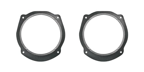 Coppia Supporti Altoparlanti Adattatori Anteriori o Posteriori diametro 165 mm Compatibile con Fiat Stilo Bravo Croma con Lancia Delta
