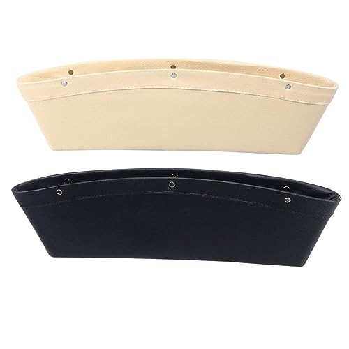 MUCKLILY 2 Piezas Caja De Espacio Para Coche Cesta De Almacenaje Compartimiento De Almacenamiento Del Asiento Soporte Para Celular Coche Cubo De Basura Caja Almacenaje